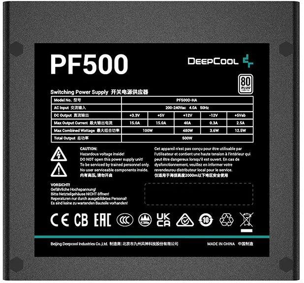 Блок питания Deepcool R-PF500D-HA0B-WDEU Блок питания Deepcool R-PF500D-HA0B-WDEU