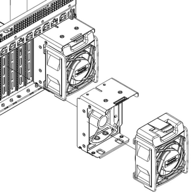 Вентилятор корпусной SuperMicro MCP-320-74701-0N-KIT Вентилятор корпусной SuperMicro MCP-320-74701-0N-KIT