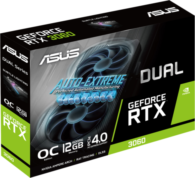 Видеокарта ASUS DUAL-RTX3060-O12G-V2 Видеокарта ASUS DUAL-RTX3060-O12G-V2