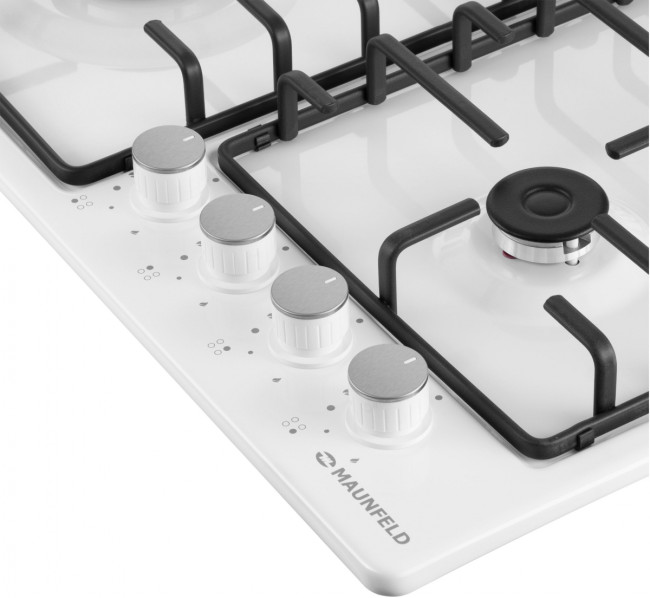 Газовая варочная панель MAUNFELD Maunfeld EGHE.64.3STS-EW Газовая варочная панель MAUNFELD Maunfeld EGHE.64.3STS-EW