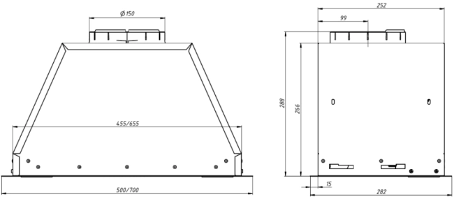 Вытяжка Franke VERA WH 52 Вытяжка Franke VERA 52 WH (305.0712.241)