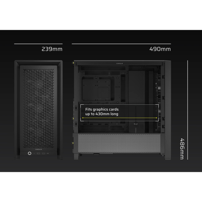 Корпус без блока питания Corsair CC-9011312-WW Корпус без блока питания Corsair CC-9011312-WW