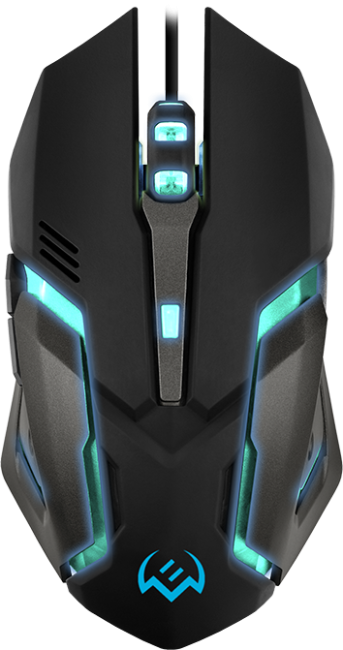 Игровая мышь SVEN RX-G740 USB (5+1кл. бесш. кл. 800-2400DPI, SoftTouch, подсветка) Sven RX-G740