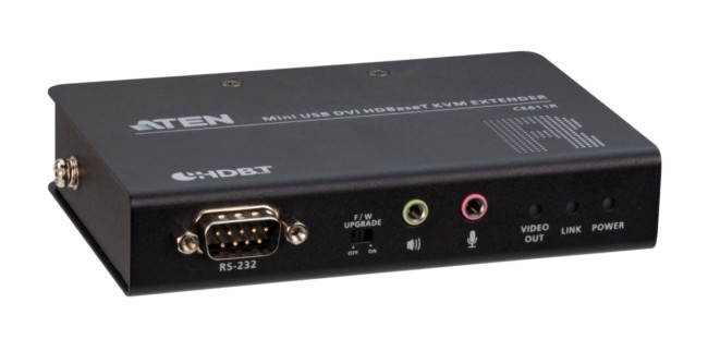 Мини USB DVI HDBaseT KVM удлинитель(1920x1200@100m) ATEN CE611 Мини USB DVI HDBaseT KVM удлинитель(1920x1200@100m) ATEN CE611