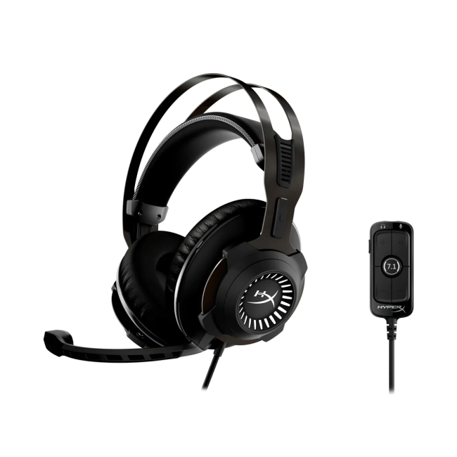 Гарнитура игровая HyperX Revolver 7.1 HHSR1-AH-GM/G (4P5K5AA) Гарнитура игровая HyperX Revolver 7.1 HHSR1-AH-GM/G (4P5K5AA)