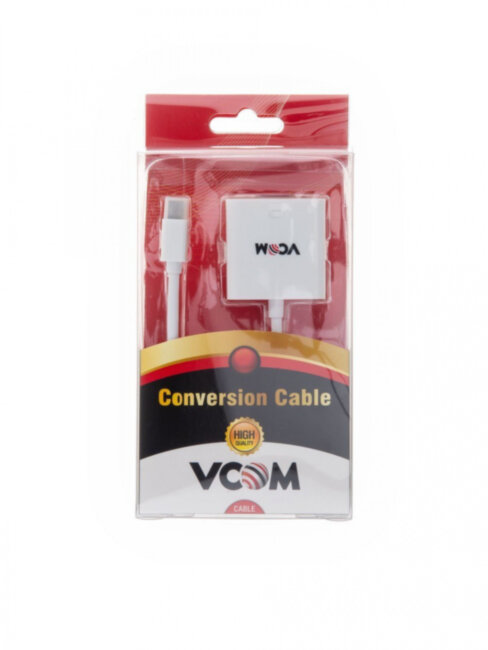Кабель-переходник Mini DisplayPort (M) -> VGA (F) VCOM <VHD6070> VCOM Mini DisplayPort (m) to VGA (f)