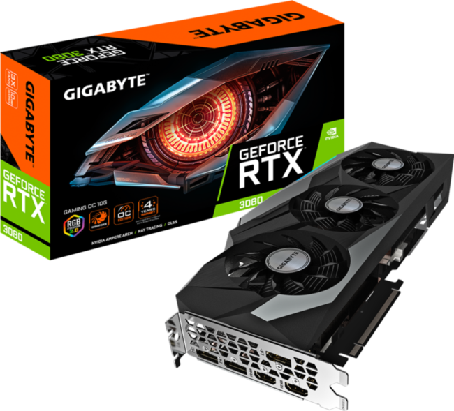 Видеокарта Gigabyte GeForce RTX 3080 GAMING OC 10G Видеокарта Gigabyte GeForce RTX 3080 GAMING OC 10G