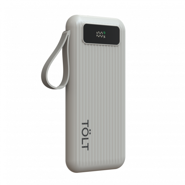 Портативный аккумулятор TOLT Stor SR-LB10D, 10000mAh, 22,5W, fast charging and PD, beige TOLT SR-LB10D Портативный аккумулятор TOLT Stor SR-LB10D, 10000mAh, 22,5W, fast charging and PD, beige TOLT SR-LB10D