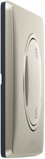 CLN ТИТ Выкл "День/Ночь" б/п Умный беспроводной сценарный выключатель "День/Ночь". Цвет Титан. Рамка Титан.