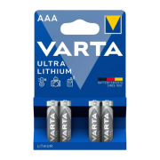 Батарейка Varta ULTRA FR03 AAA BL4 Lithium 1.5V (6103) (4/40/200) VARTA 06103301404