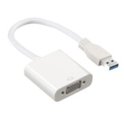 GCR Конвертер-переходник USB 3.0 AM > VGA 15F, белый, GL-U32VGA2 Greenconnect GL-U32VGA2