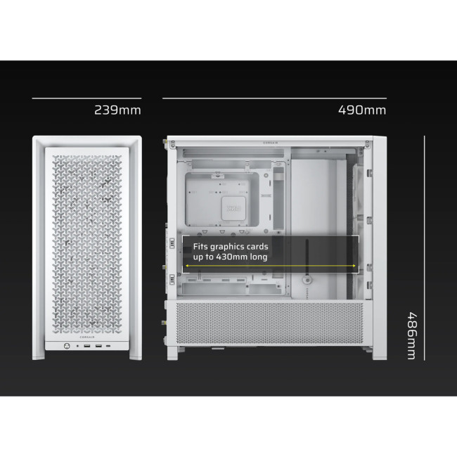 Корпус без блока питания Corsair CC-9011313-WW Корпус без блока питания Corsair CC-9011313-WW