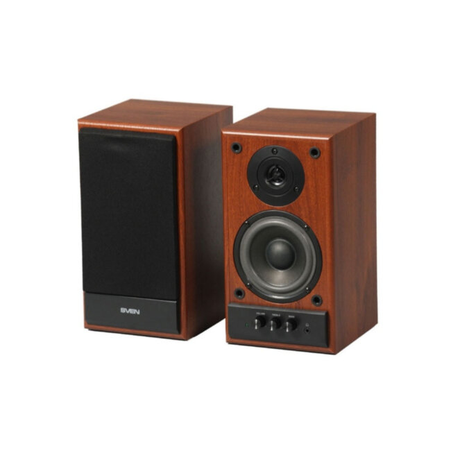 Колонки деревянные АС SPS-702 (40 Вт), орех SVEN SPS-702 Колонки деревянные АС SPS-702 (40 Вт), орех SVEN SPS-702