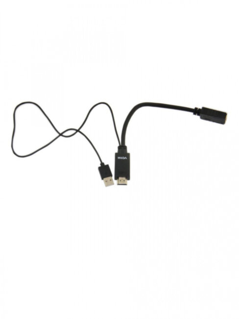 Кабель-переходник HDMI(M) +USB---> DP(F) 0.15m  4K*30Hz VCOM<CG599> VCOM HDMI (m),USB 2.0 Type-AM to DisplayPort (f)
