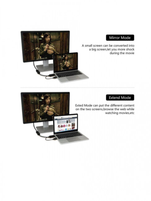 Кабель-переходник HDMI(M) +USB---> DP(F) 0.15m  4K*30Hz VCOM<CG599> VCOM HDMI (m),USB 2.0 Type-AM to DisplayPort (f)