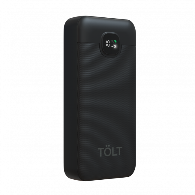 Портативный аккумулятор TOLT Stor SR-LC20B, 20000mAh, 22,5W, fast charging and PD, black Powerbank TOLT Stor SR-LC20B, 20000mAh, 22,5W, fast charging and PD, black TOLT SR-LC20B