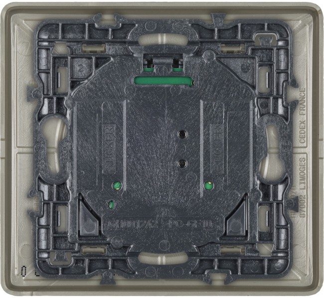 CLN ГРФ Выкл "День/Ночь" б/п Умный беспроводной сценарный выключатель "День/Ночь". Цвет Графит. Рамка Вольфрам.