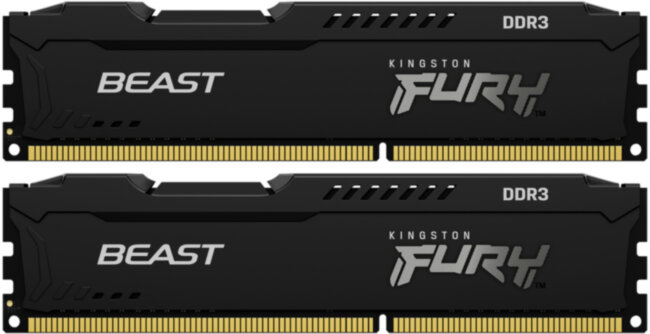 Память оперативная Kingston FURY Beast Black KF318C10BBK2/8 Память оперативная Kingston FURY Beast Black KF318C10BBK2/8