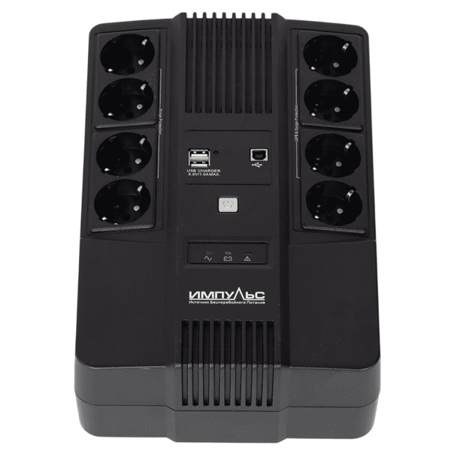 ИБП МАСТЕР 800, 800/480 ВА/Вт, LED, USB, RJ11/RJ45, CHRG USB, SCHUKOx8 Импульс MT80107