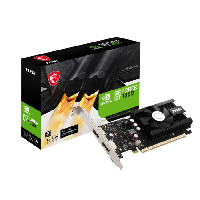 Видеокарта MSI GeForce GT 1030 4GD4 LP OC Видеокарта MSI GeForce GT 1030 4GD4 LP OC