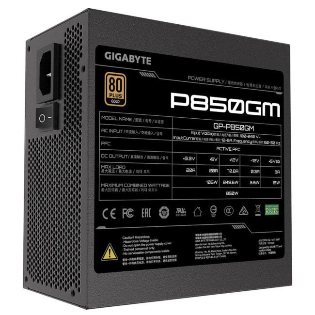 Блок питания Gigabyte GP-P850GM Блок питания Gigabyte GP-P850GM