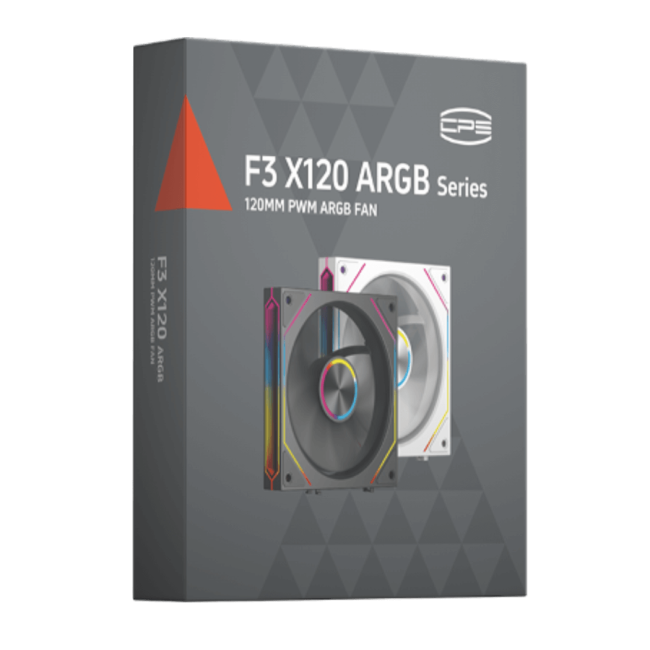 Кулер для корпуса PCCooler F3 X120R ARGB BK Кулер для корпуса PCCooler F3 X120R ARGB BK