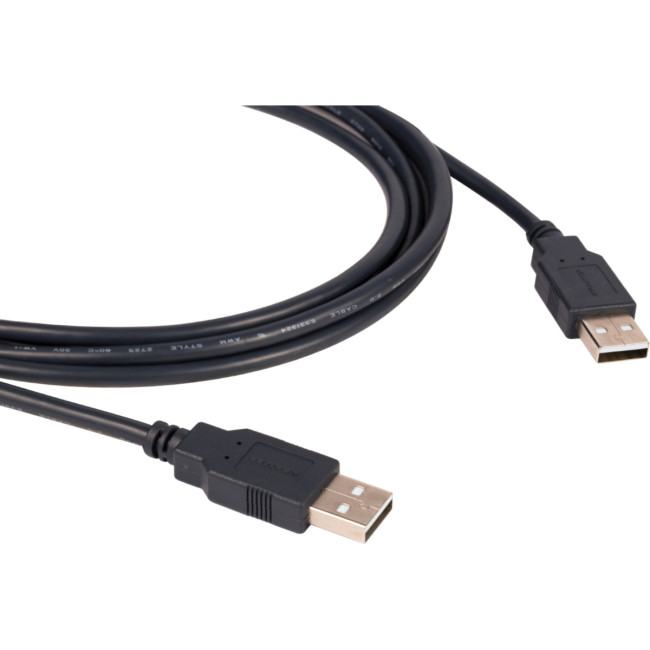 Кабель USB-A 2.0 вилка-вилка, 3 м Kramer C-USB/AA-10 Кабель USB-A 2.0 вилка-вилка, 3 м Kramer C-USB/AA-10