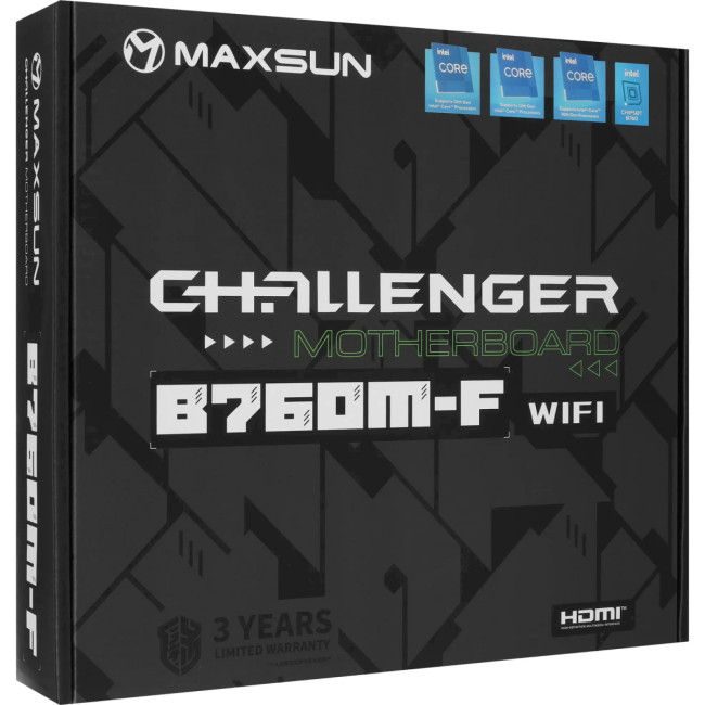 Материнская плата MAXSUN MS-Challenger B760M-F WIFI Материнская плата MAXSUN MS-Challenger B760M-F WIFI