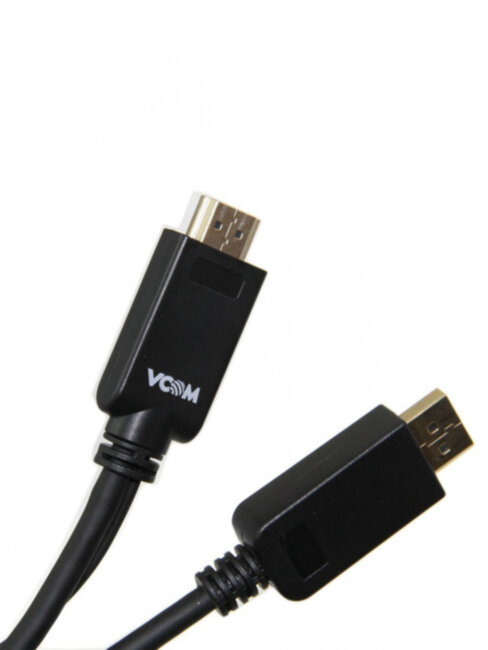 Кабель-переходник HDMI(M) +USB---> DP(M)  4K*30Hz 1.8M, VCOM [CG599C-1.8M) VCOM HDMI (m),USB 2.0 Type-AM to DisplayPort (m)