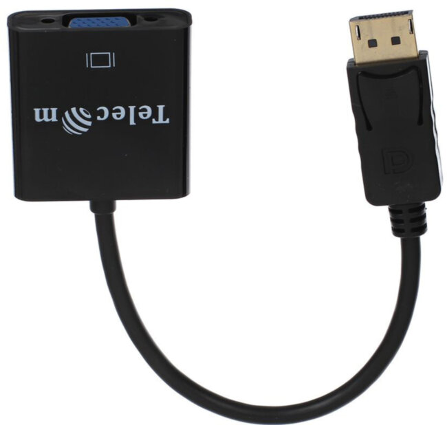 Кабель-переходник DP --> VGA-F 0,2m , Telecom (TA552) Telecom DP  —  VGA-F 0,2m