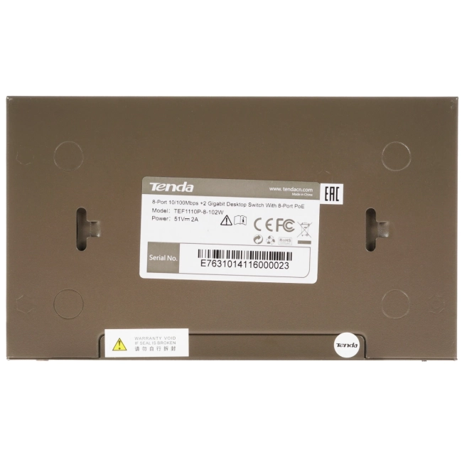 Коммутатор Tenda TEF1110P-8-102W Коммутатор Tenda TEF1110P-8-102W