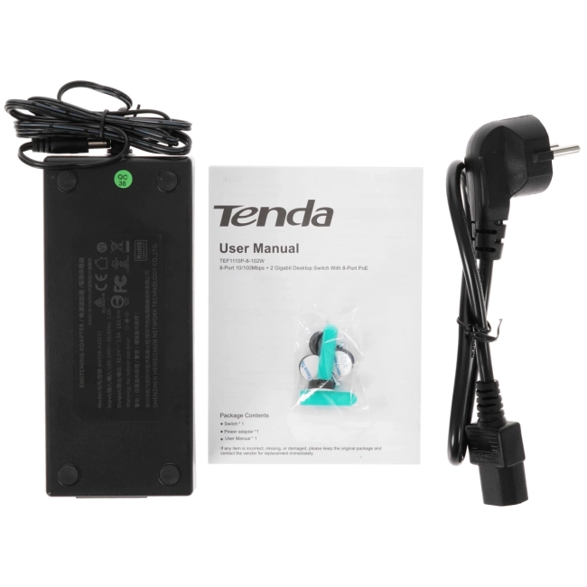 Коммутатор Tenda TEF1110P-8-102W Коммутатор Tenda TEF1110P-8-102W