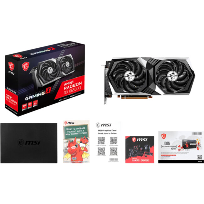 Видеокарта MSI Radeon RX 6650 XT GAMING X 8G Видеокарта MSI Radeon RX 6650 XT GAMING X 8G