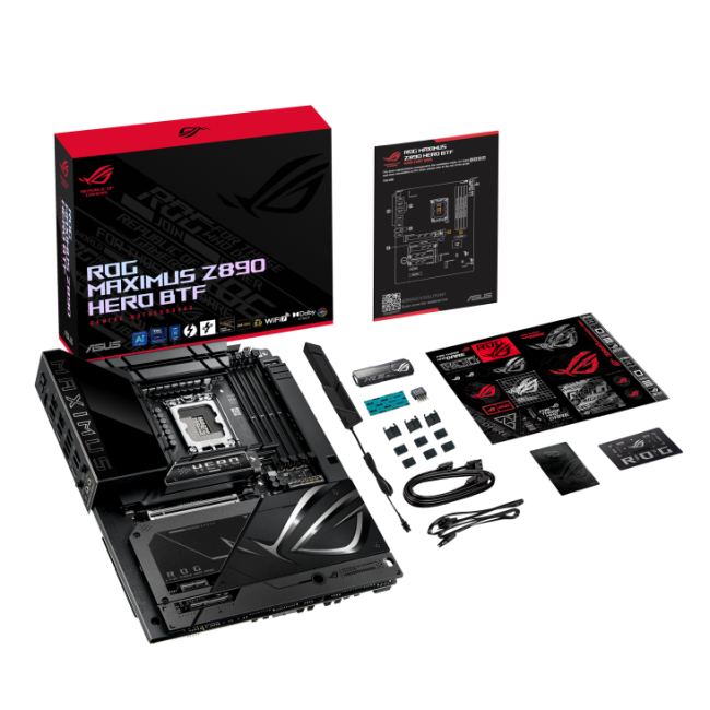 Материнская плата ASUS ROG MAXIMUS Z890 HERO BTF Материнская плата ASUS ROG MAXIMUS Z890 HERO BTF