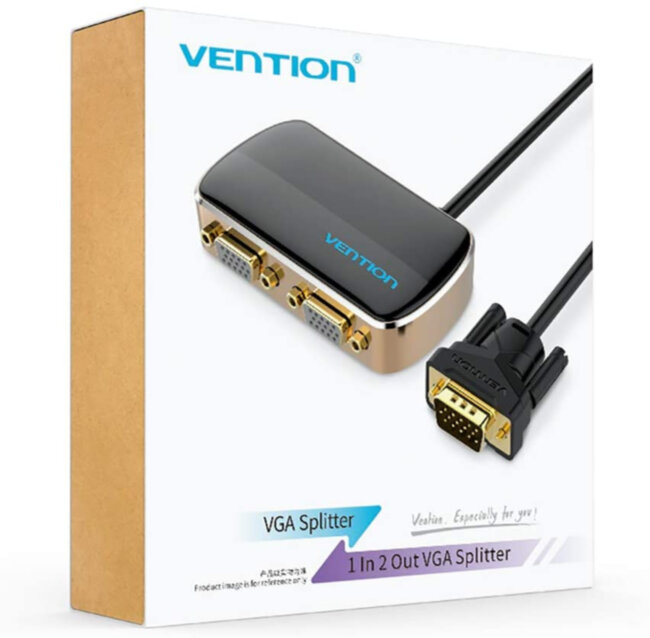 Разветвитель-сплиттер Vention VGA 15M/2x15F на 2 монитора Vention VGA (m) - 2 x VGA (f) Разветвитель-сплиттер Vention VGA 15M/2x15F на 2 монитора Vention VGA (m) - 2 x VGA (f)