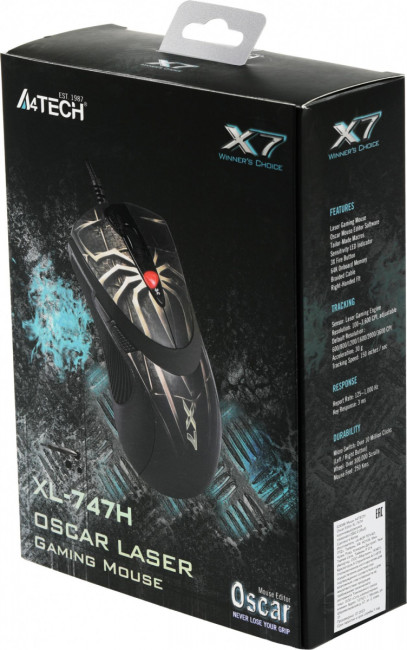 Мышь A4Tech XL-747H (BROWN SPIDER) Мышь A4Tech XL-747H (BROWN SPIDER)