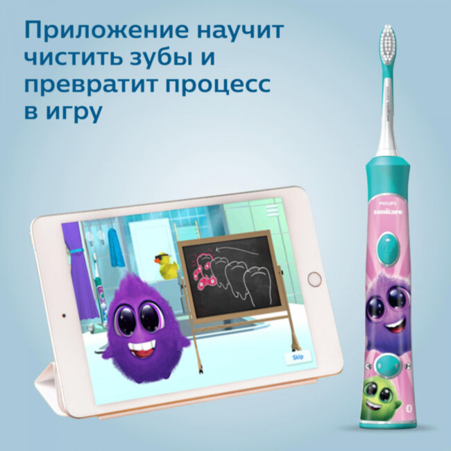 Зубная щетка Philips Philips Sonicare ForKids HX6322/04 Зубная щетка Philips Philips Sonicare ForKids HX6322/04