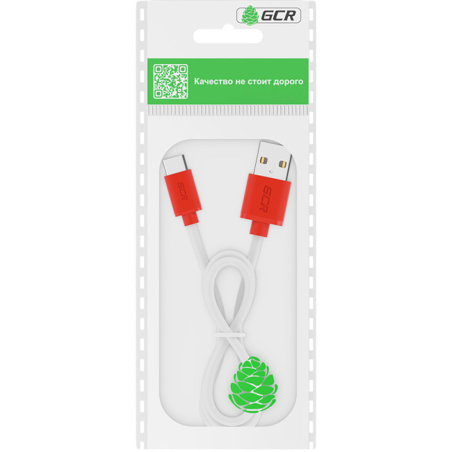 GCR Кабель 1.0m TypeC, белый, красные коннекторы, быстрая зарядка, 28/24 AWG Кабель Greenconnect 1.0 м (GCR-53236) GCR Кабель 1.0m TypeC, белый, красные коннекторы, быстрая зарядка, 28/24 AWG Кабель Greenconnect 1.0 м (GCR-53236)