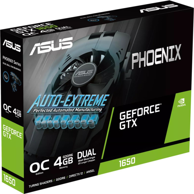Видеокарта ASUS PH-GTX1650-O4GD6-P Видеокарта ASUS PH-GTX1650-O4GD6-P