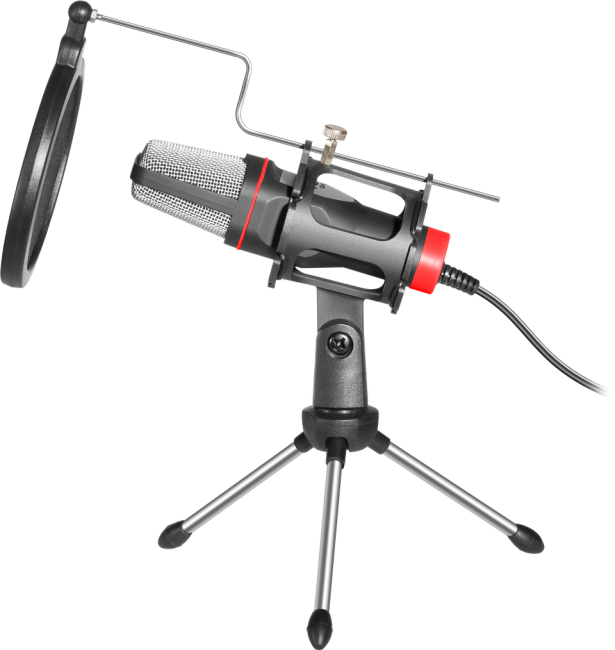 Defender Игровой стрим микрофон Forte GMC 300 3,5 мм, провод 1.5 м Defender Forte GMC 300