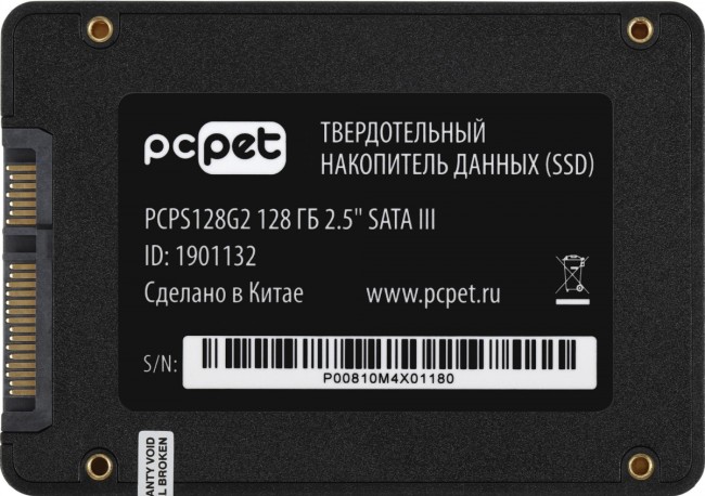 Накопитель SSD PC PET PCPS128G2 Накопитель SSD PC PET PCPS128G2