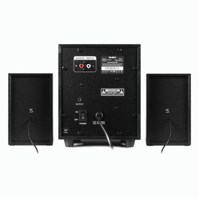 SVEN MS-107, чёрный, акустическая система 2.1, мощность(RMS): 5 Вт+2x2.5 Вт SVEN MS-107