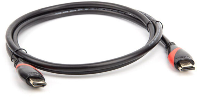 Кабель HDMI 19M/M ver. 2.0 black red, 1.5m VCOM <CG525-R-1.5> VCOM HDMI (m) - HDMI (m) 1.5м