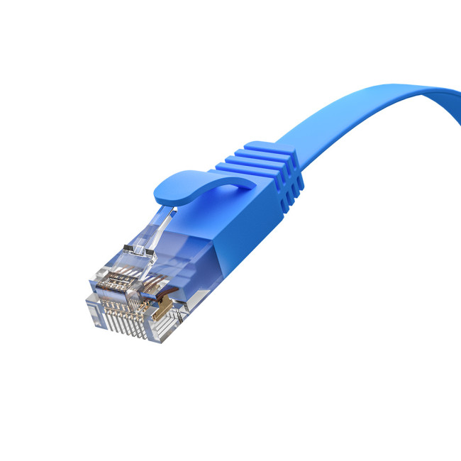 GCR Патч-корд PROF плоский прямой 20.0m, UTP медь кат.6, синий, 30 AWG, ethernet high speed 10 Гбит/с, RJ45, T568B, GCR-52864 Greenconnect RJ45(m) - RJ45(m) Cat. 7 U/UTP PVC 20м GCR Патч-корд PROF плоский прямой 20.0m, UTP медь кат.6, синий, 30 AWG, ethernet high speed 10 Гбит/с, RJ45, T568B, GCR-52864 Greenconnect RJ45(m) - RJ45(m) Cat. 7 U/UTP PVC 20м