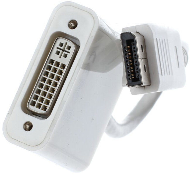 Кабель-переходник DP --> DVI-F 0,2m , Telecom (TA557) Telecom DP  —  DVI-F 0,2m