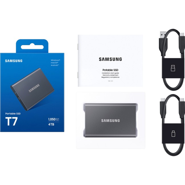 Внешние HDD и SSD Samsung External SSD T7 4Tb (MU-PC4T0T/WW) Внешние HDD и SSD Samsung External SSD T7 4Tb (MU-PC4T0T/WW)