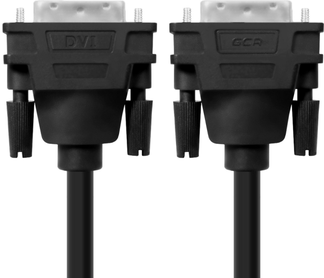 Greenconnect Кабель DVI-D 1.8m, черный, OD 8.5mm, 28/28 AWG, DVI/DVI, 25M/25M, GCR-DM2DMC-1.8m, двойной экран Greenconnect DVI-D (m) - DVI-D (m) 1.8м