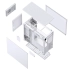 Корпус без блока питания JONSBO D41 MESH SCREEN White