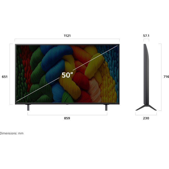 Телевизор ЖК 50'' LG LG 50NANO80A6B.ARUG