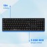 Клавиатура Oklick 100M HW3 черный USB (654570) Oklick 654570